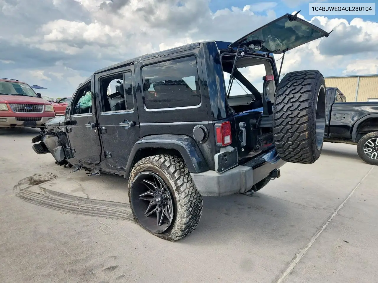 2012 Jeep Wrangler Unlimited Sahara VIN: 1C4BJWEG4CL280104 Lot: 63423375