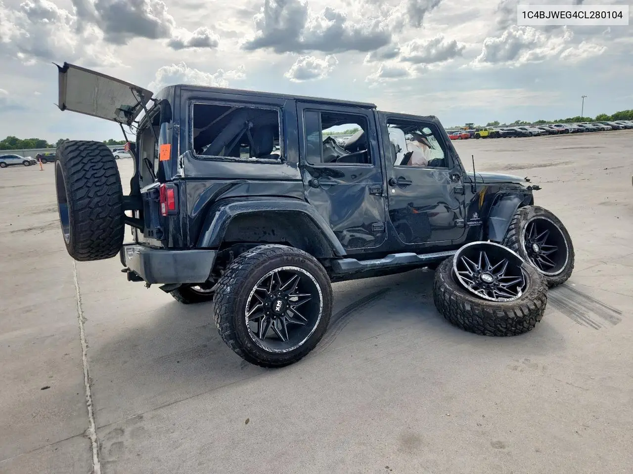 2012 Jeep Wrangler Unlimited Sahara VIN: 1C4BJWEG4CL280104 Lot: 63423375