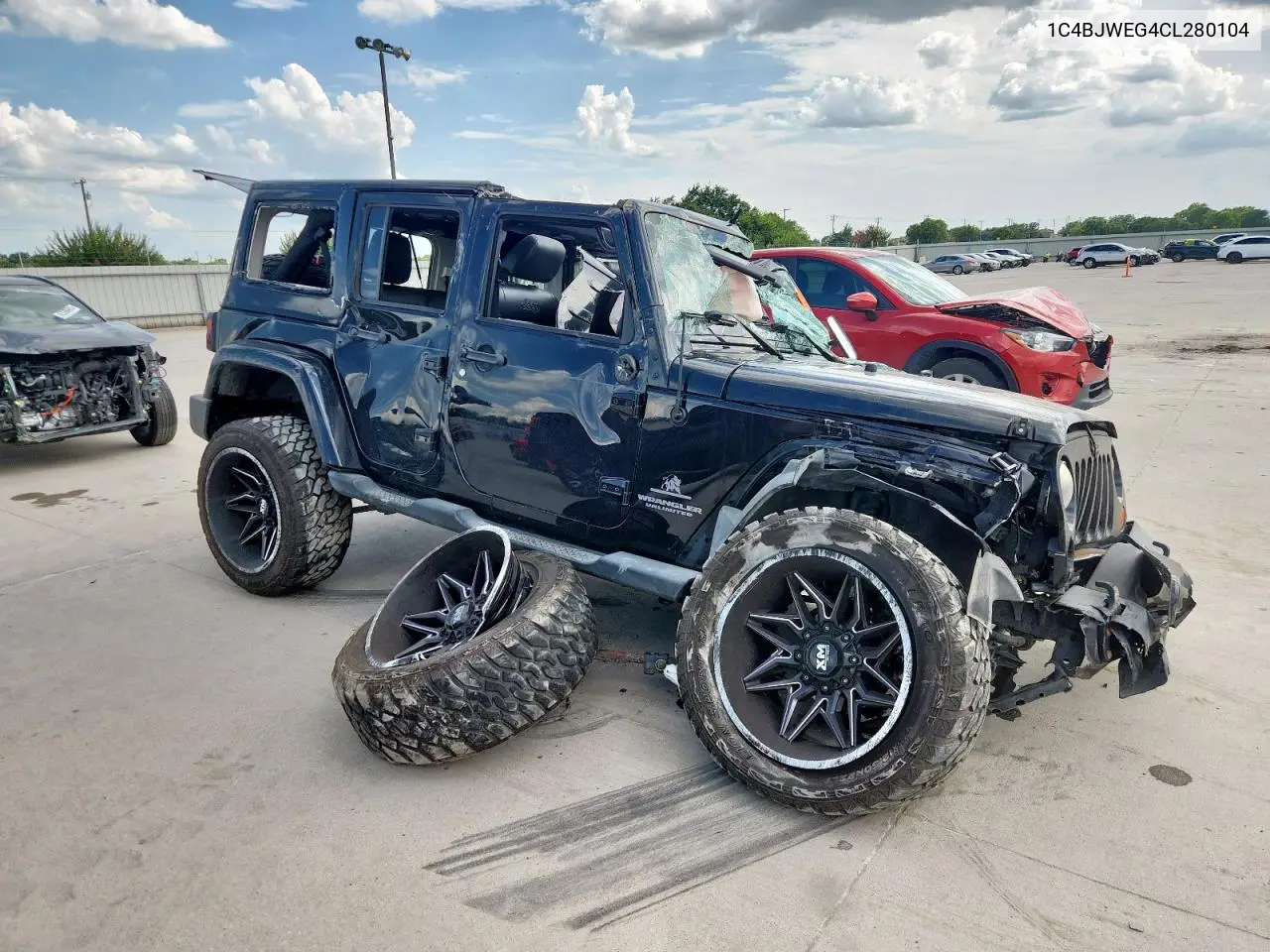2012 Jeep Wrangler Unlimited Sahara VIN: 1C4BJWEG4CL280104 Lot: 63423375