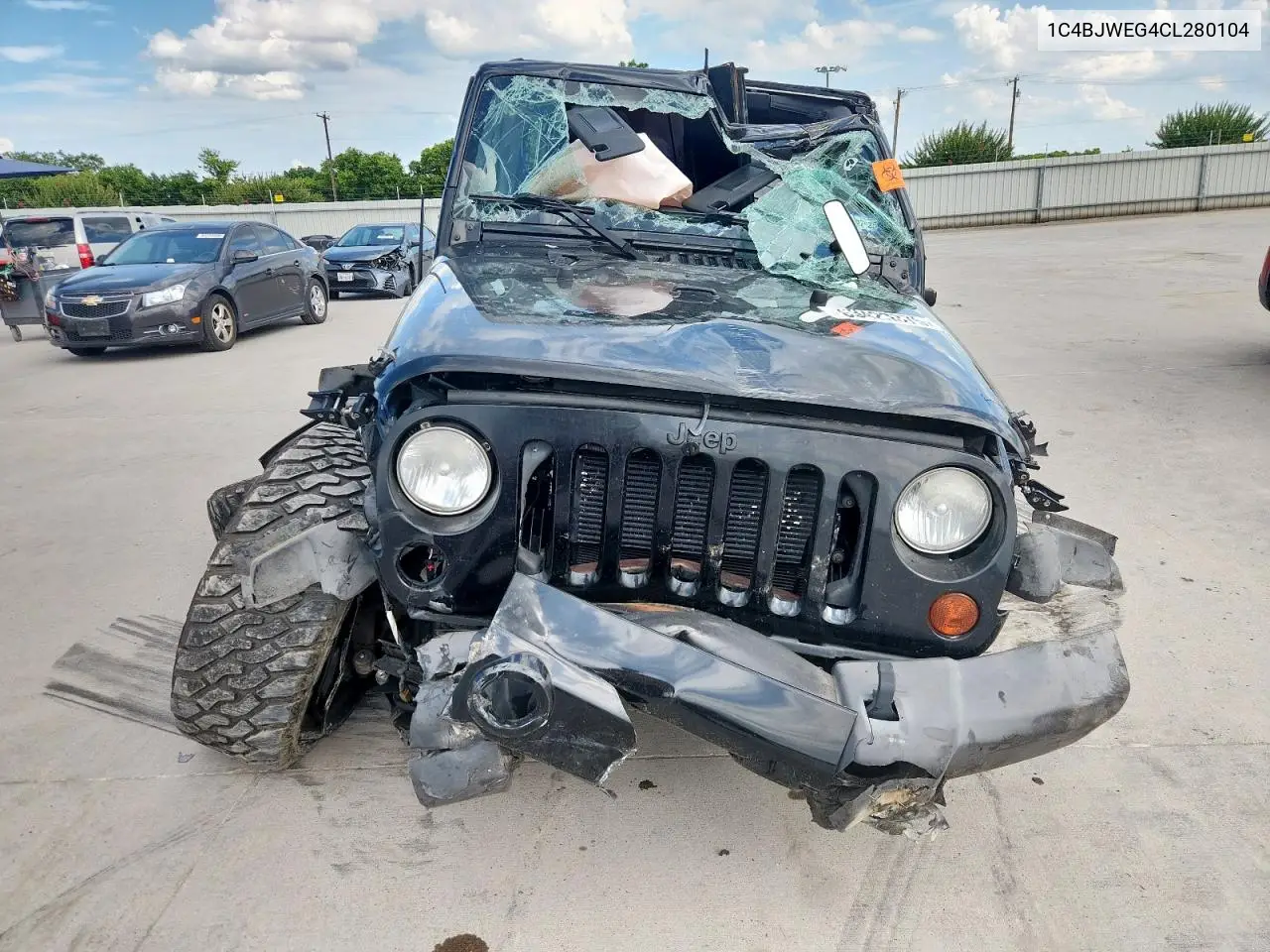 2012 Jeep Wrangler Unlimited Sahara VIN: 1C4BJWEG4CL280104 Lot: 63423375