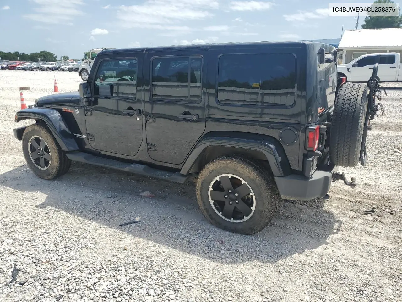 2012 Jeep Wrangler Unlimited Sahara VIN: 1C4BJWEG4CL258376 Lot: 64385765