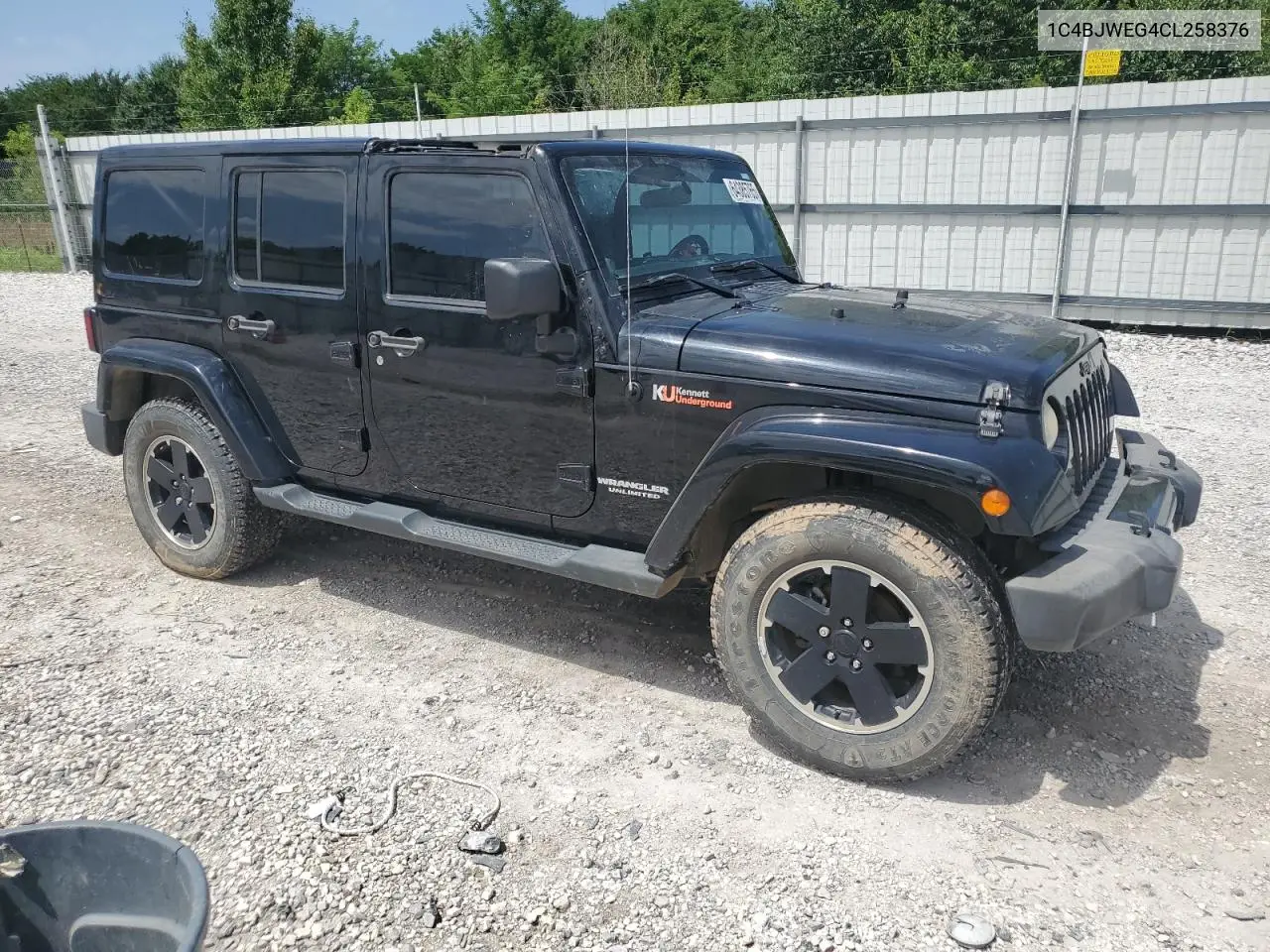 2012 Jeep Wrangler Unlimited Sahara VIN: 1C4BJWEG4CL258376 Lot: 64385765