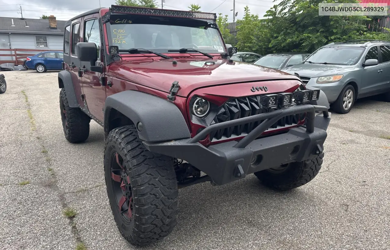 2012 Jeep Wrangler Unlimited Sport VIN: 1C4BJWDG5CL289329 Lot: 65816775