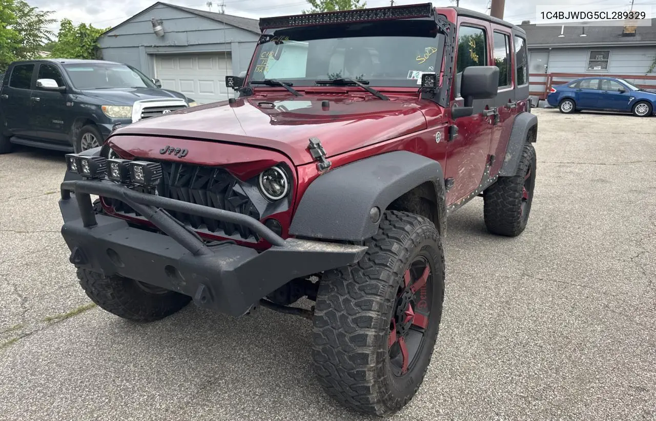 2012 Jeep Wrangler Unlimited Sport VIN: 1C4BJWDG5CL289329 Lot: 65816775