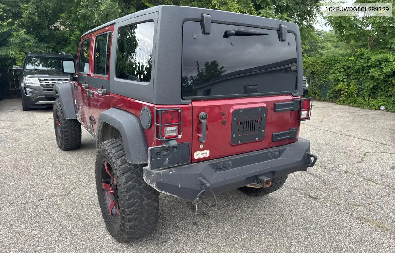 2012 Jeep Wrangler Unlimited Sport VIN: 1C4BJWDG5CL289329 Lot: 65816775