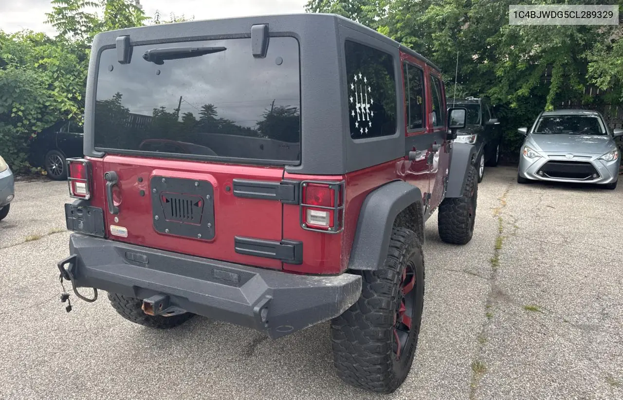 2012 Jeep Wrangler Unlimited Sport VIN: 1C4BJWDG5CL289329 Lot: 65816775