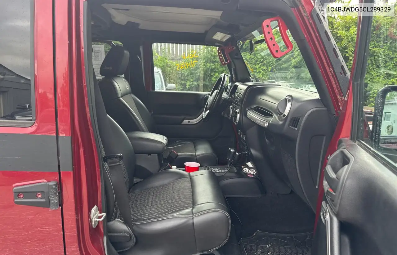 2012 Jeep Wrangler Unlimited Sport VIN: 1C4BJWDG5CL289329 Lot: 65816775