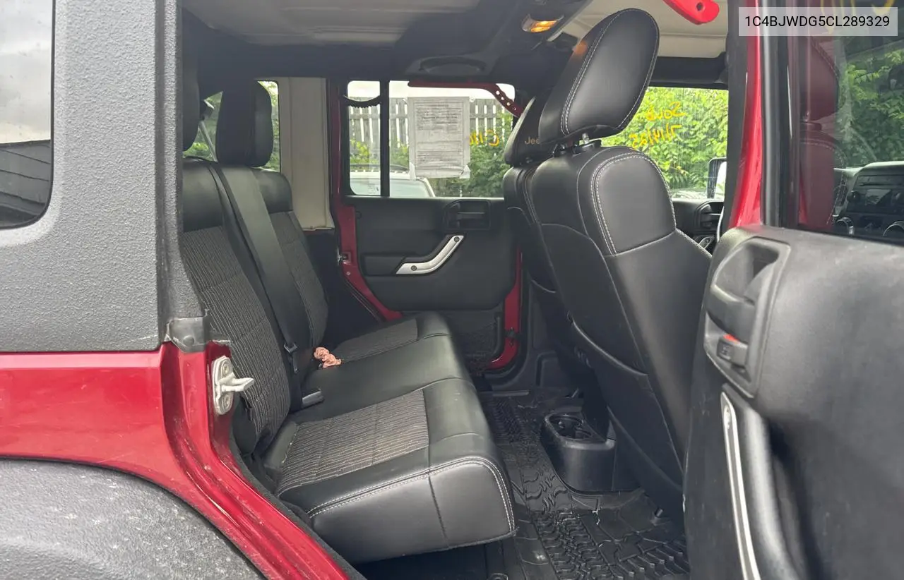 2012 Jeep Wrangler Unlimited Sport VIN: 1C4BJWDG5CL289329 Lot: 65816775
