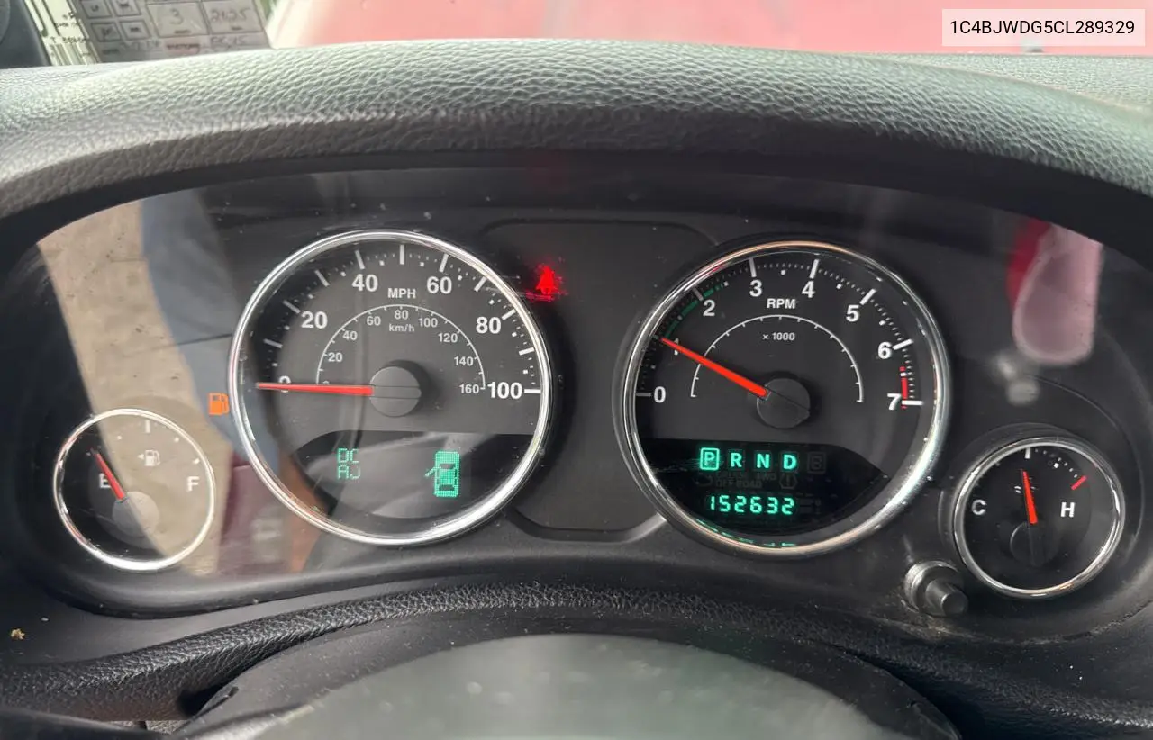 2012 Jeep Wrangler Unlimited Sport VIN: 1C4BJWDG5CL289329 Lot: 65816775