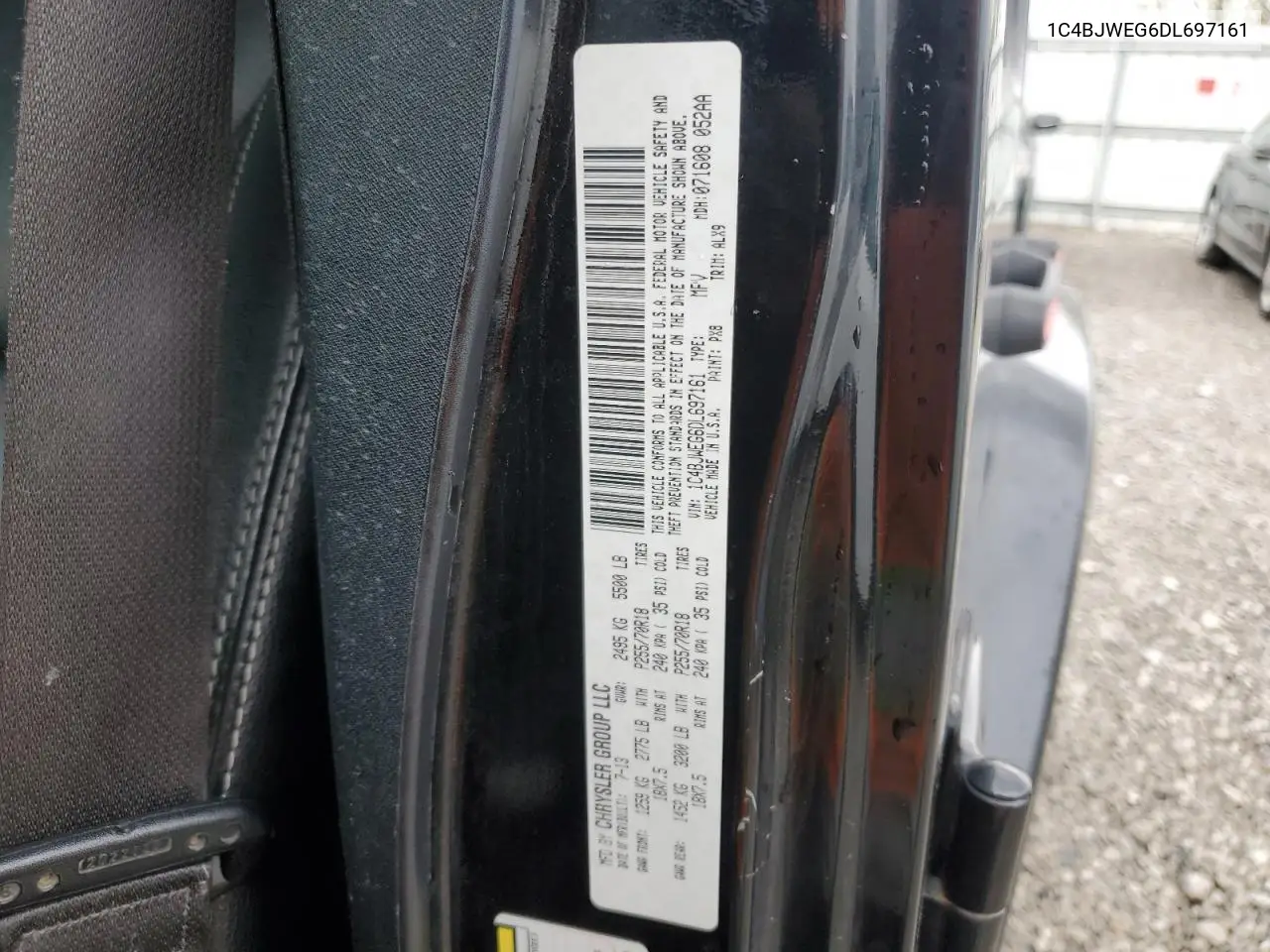 2013 Jeep Wrangler Unlimited Sahara VIN: 1C4BJWEG6DL697161 Lot: 51111405