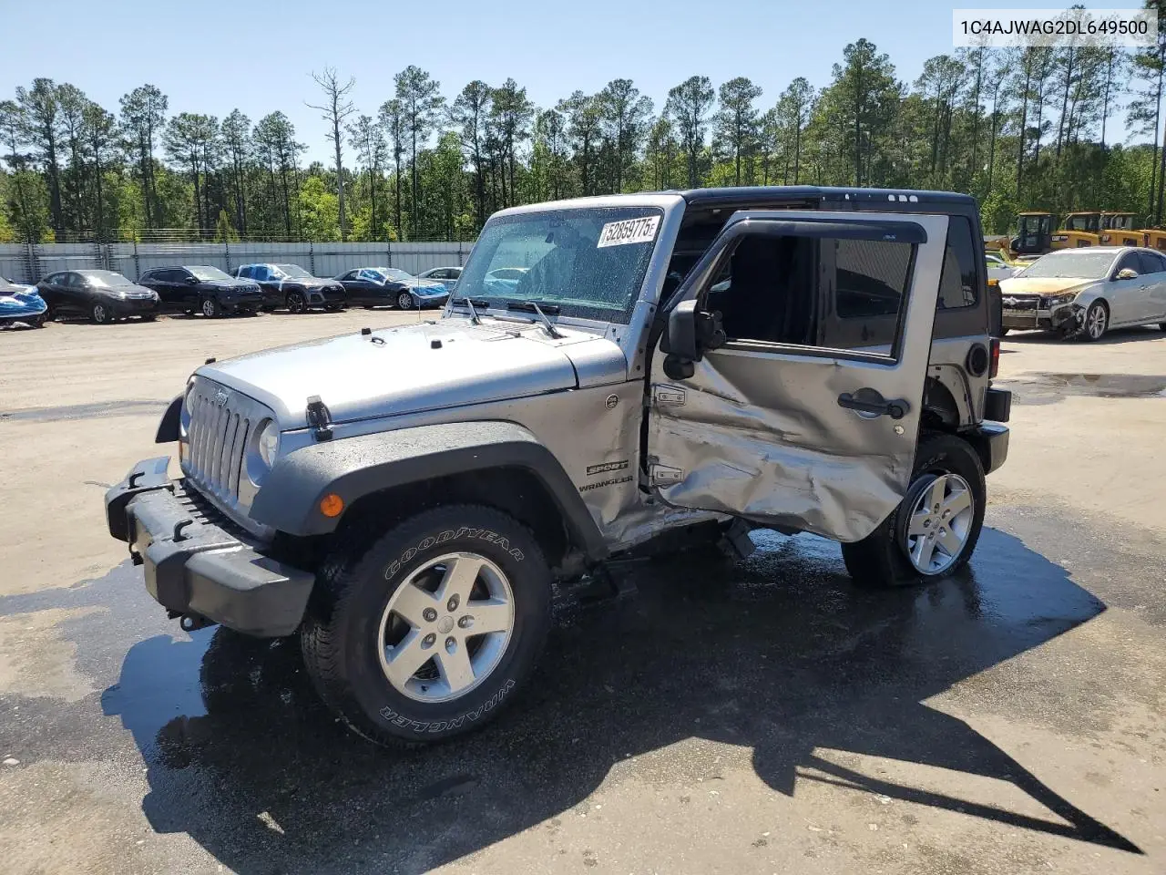 2013 Jeep Wrangler Sport VIN: 1C4AJWAG2DL649500 Lot: 52859775