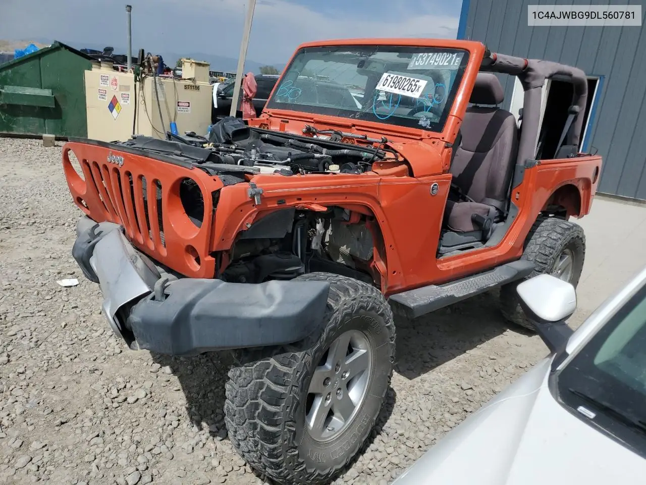2013 Jeep Wrangler Sahara VIN: 1C4AJWBG9DL560781 Lot: 61980265