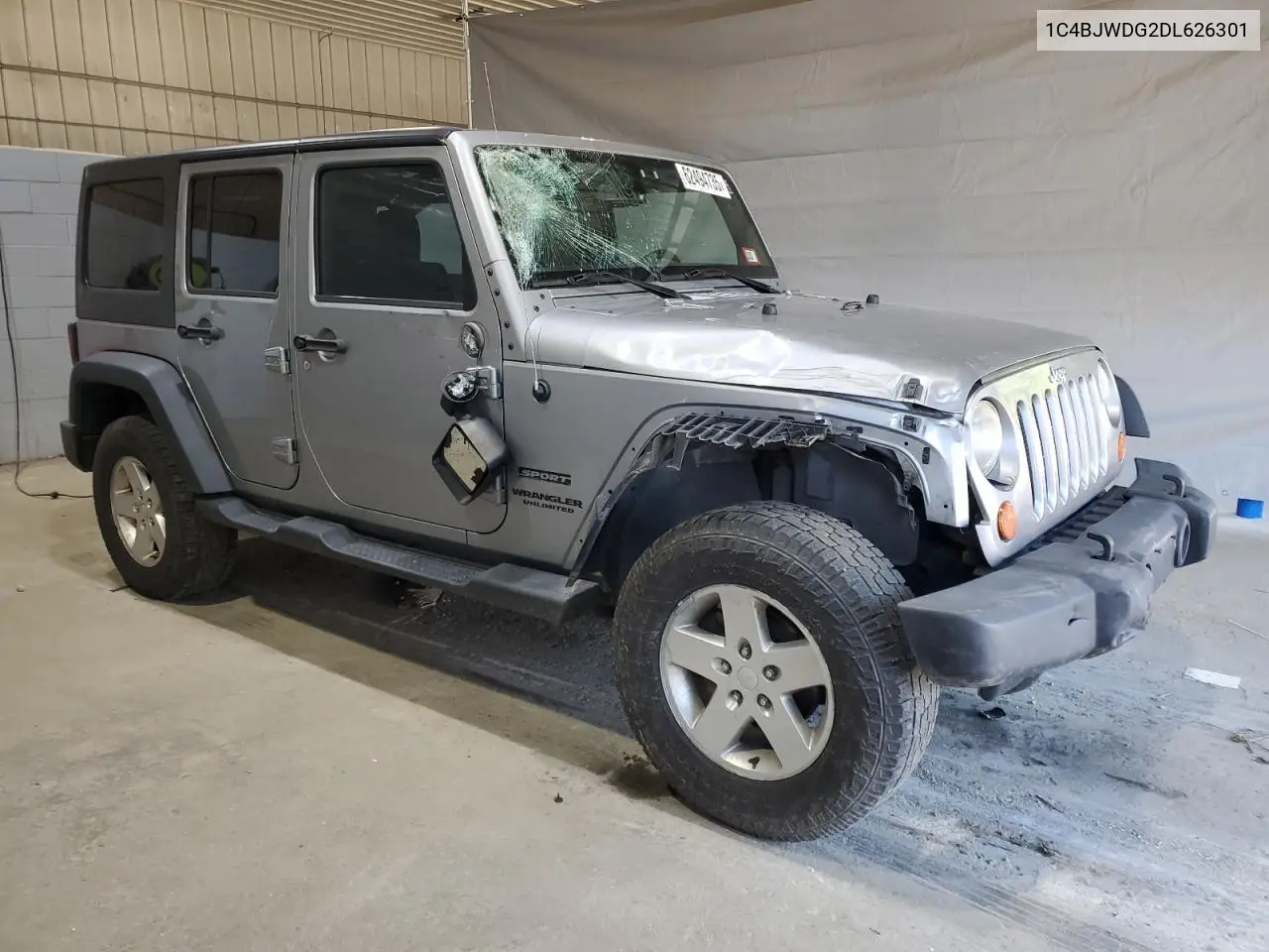 2013 Jeep Wrangler Unlimited Sport VIN: 1C4BJWDG2DL626301 Lot: 62494735