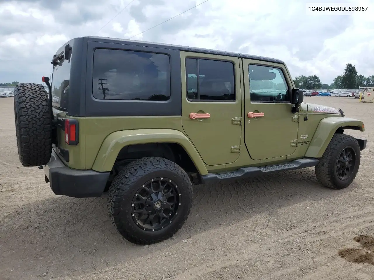 2013 Jeep Wrangler Unlimited Sahara VIN: 1C4BJWEG0DL698967 Lot: 62755435