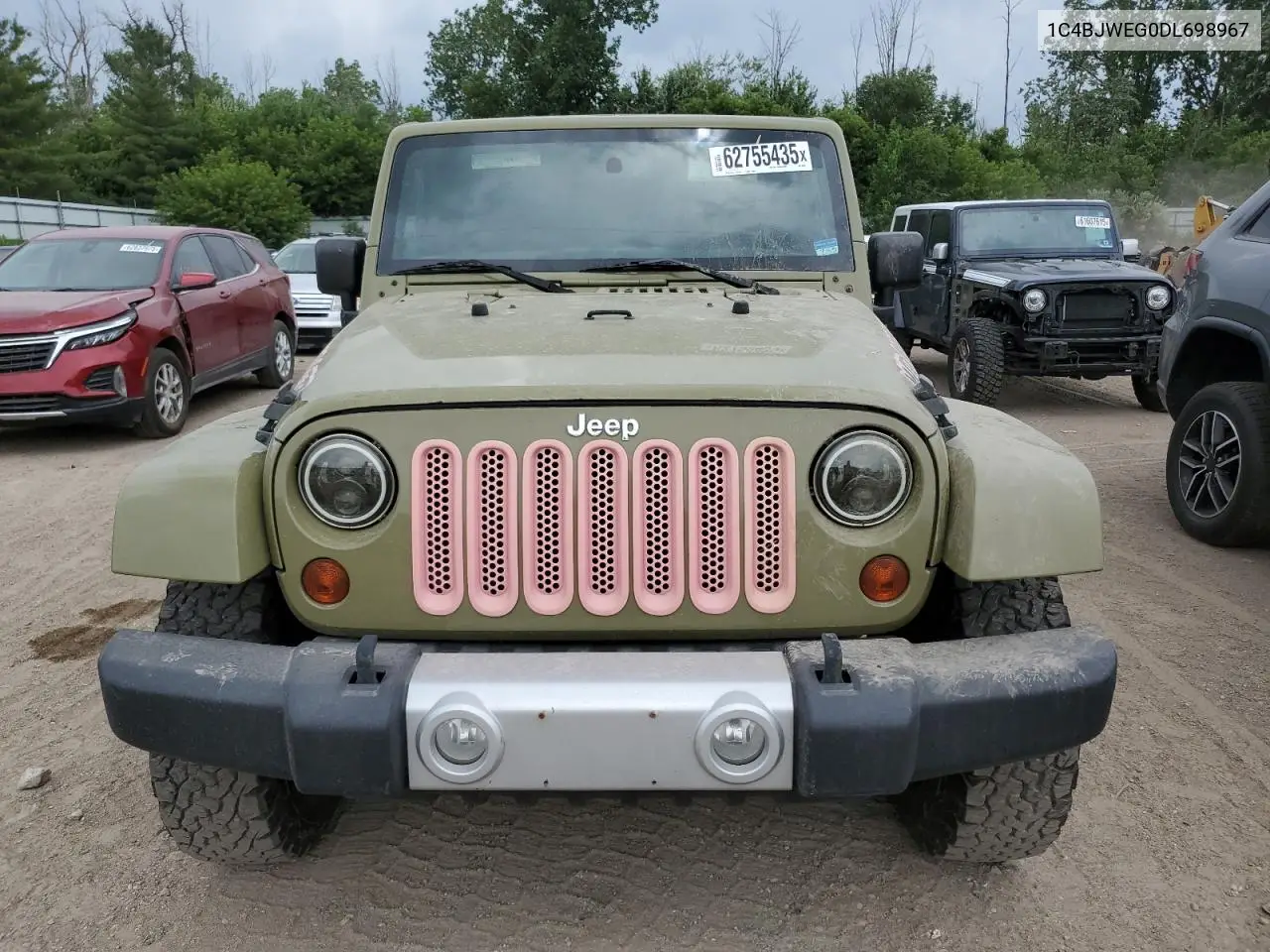 2013 Jeep Wrangler Unlimited Sahara VIN: 1C4BJWEG0DL698967 Lot: 62755435