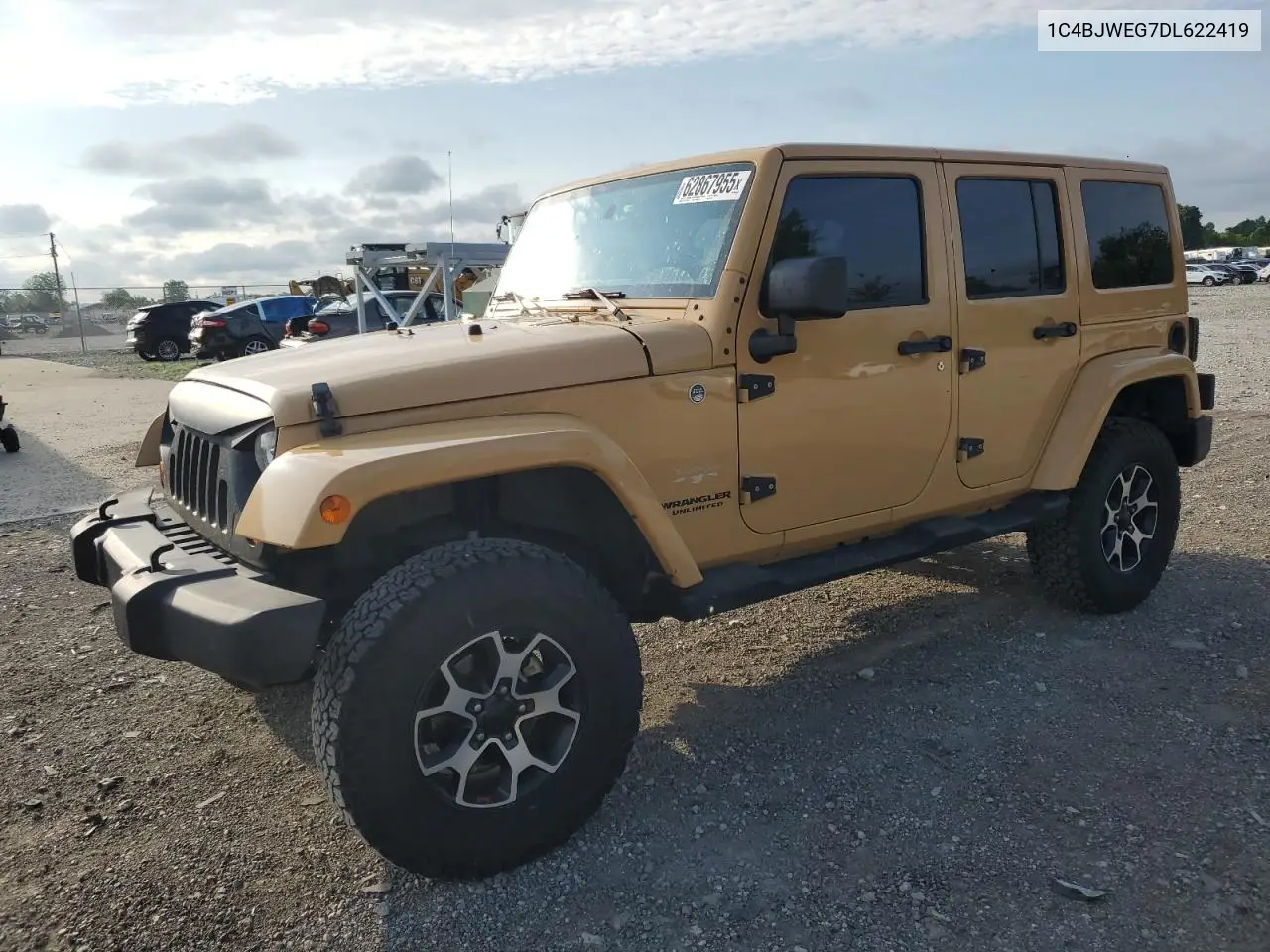 2013 Jeep Wrangler Unlimited Sahara VIN: 1C4BJWEG7DL622419 Lot: 62867955