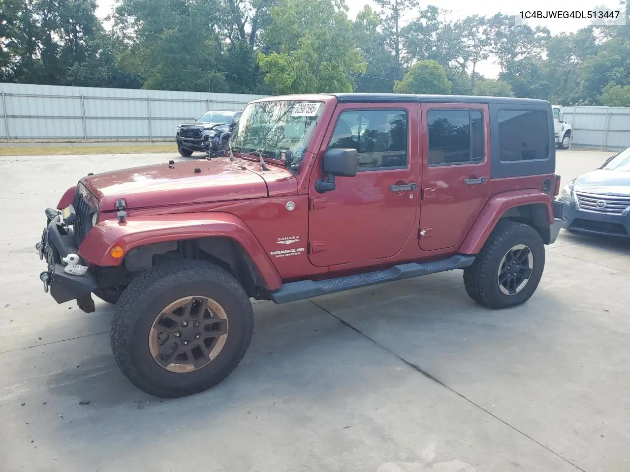 2013 Jeep Wrangler Unlimited Sahara VIN: 1C4BJWEG4DL513447 Lot: 62987595