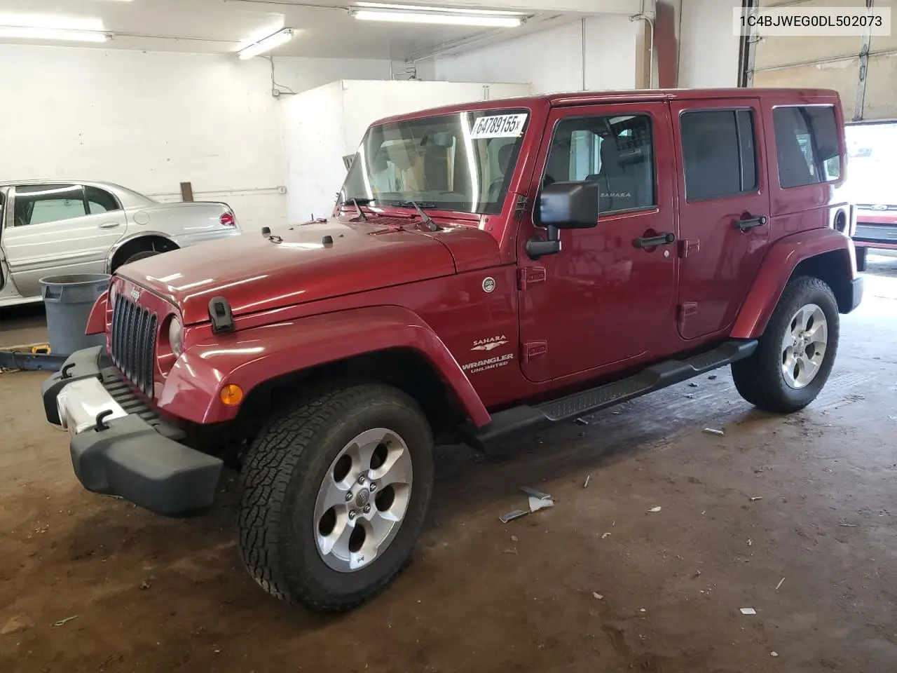 1C4BJWEG0DL502073 2013 Jeep Wrangler Unlimited Sahara