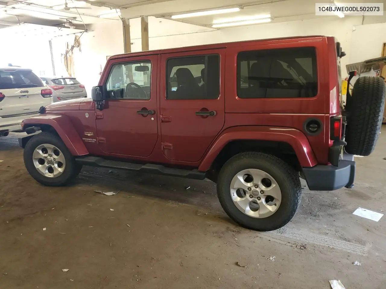 1C4BJWEG0DL502073 2013 Jeep Wrangler Unlimited Sahara