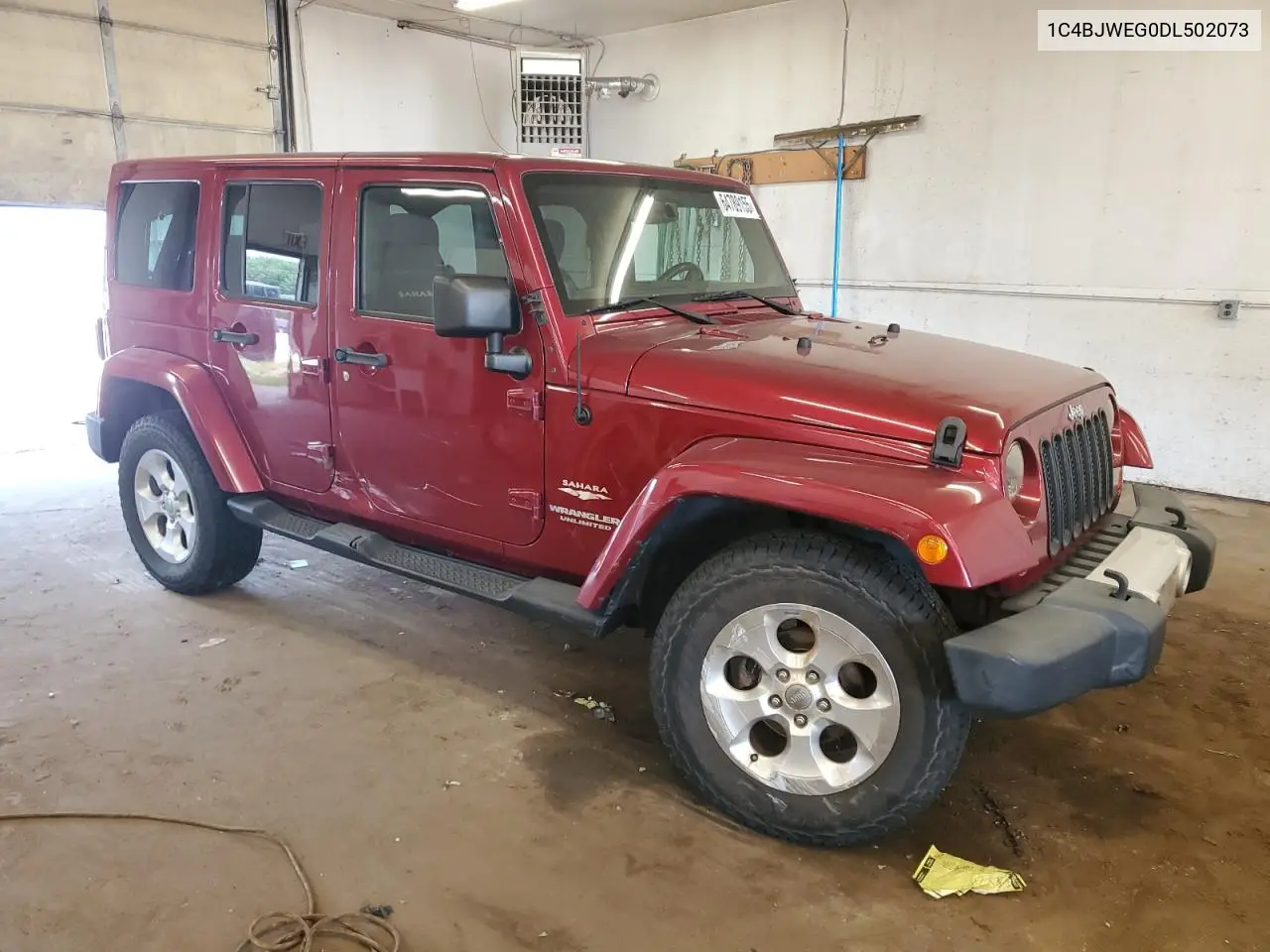 1C4BJWEG0DL502073 2013 Jeep Wrangler Unlimited Sahara