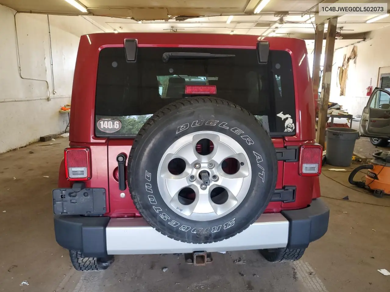 1C4BJWEG0DL502073 2013 Jeep Wrangler Unlimited Sahara