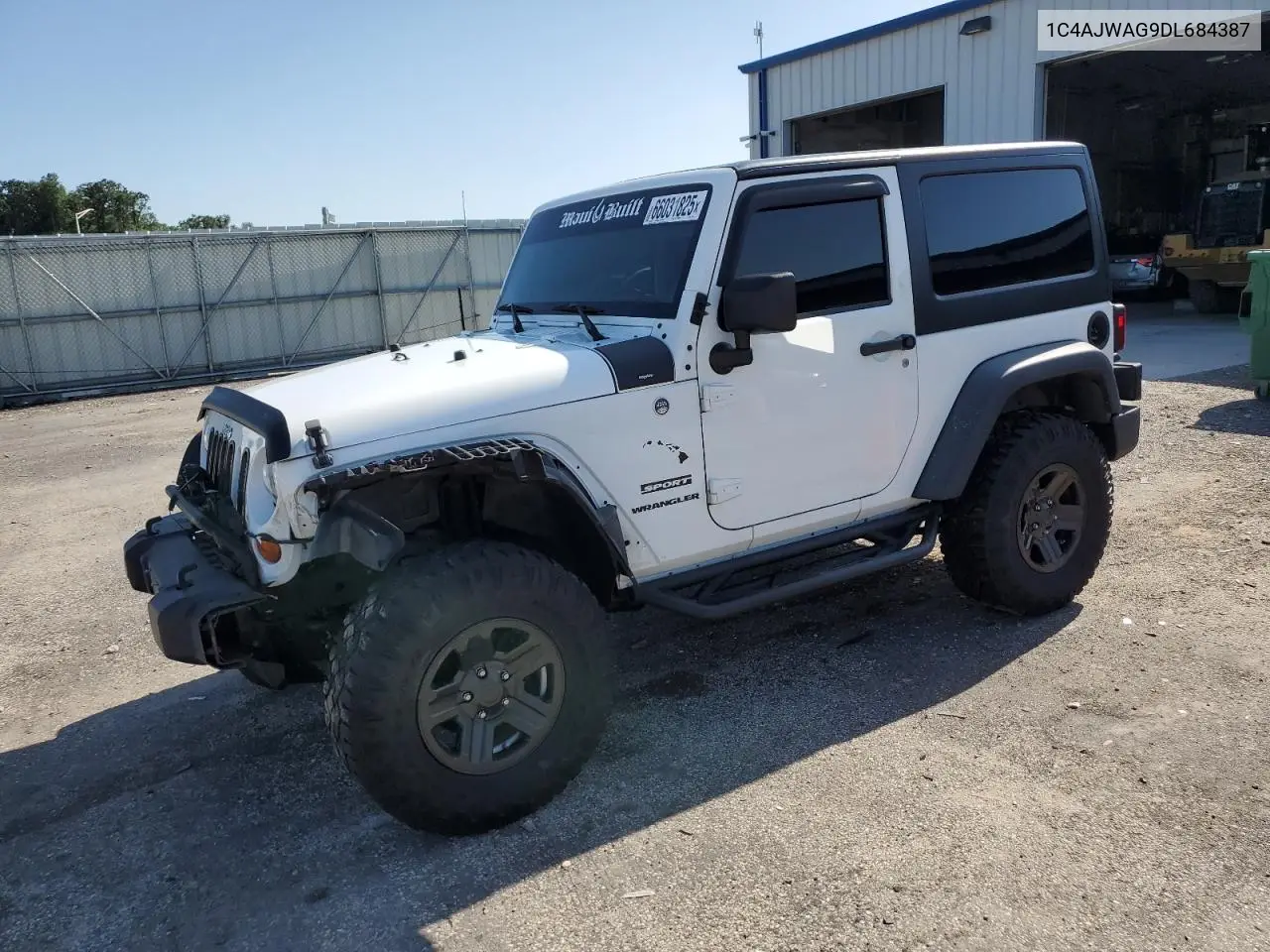 2013 Jeep Wrangler Sport VIN: 1C4AJWAG9DL684387 Lot: 66031825
