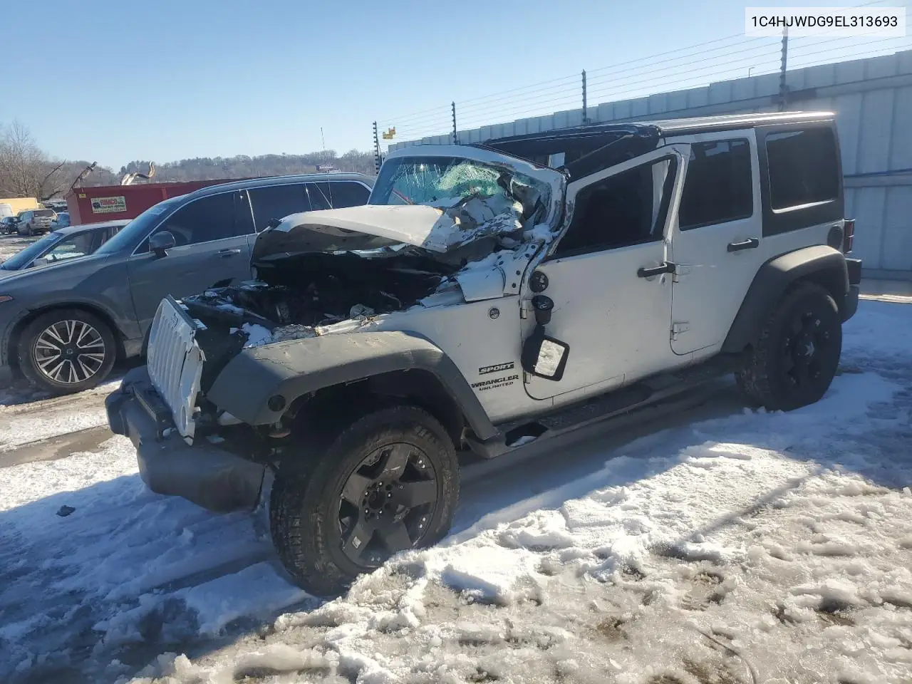 2014 Jeep Wrangler Unlimited Sport VIN: 1C4HJWDG9EL313693 Lot: 46152145