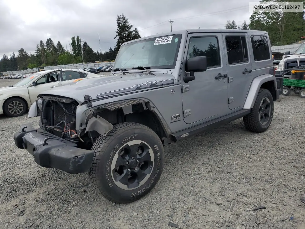 2014 Jeep Wrangler Unlimited Sahara VIN: 1C4BJWEG4EL182497 Lot: 56746265