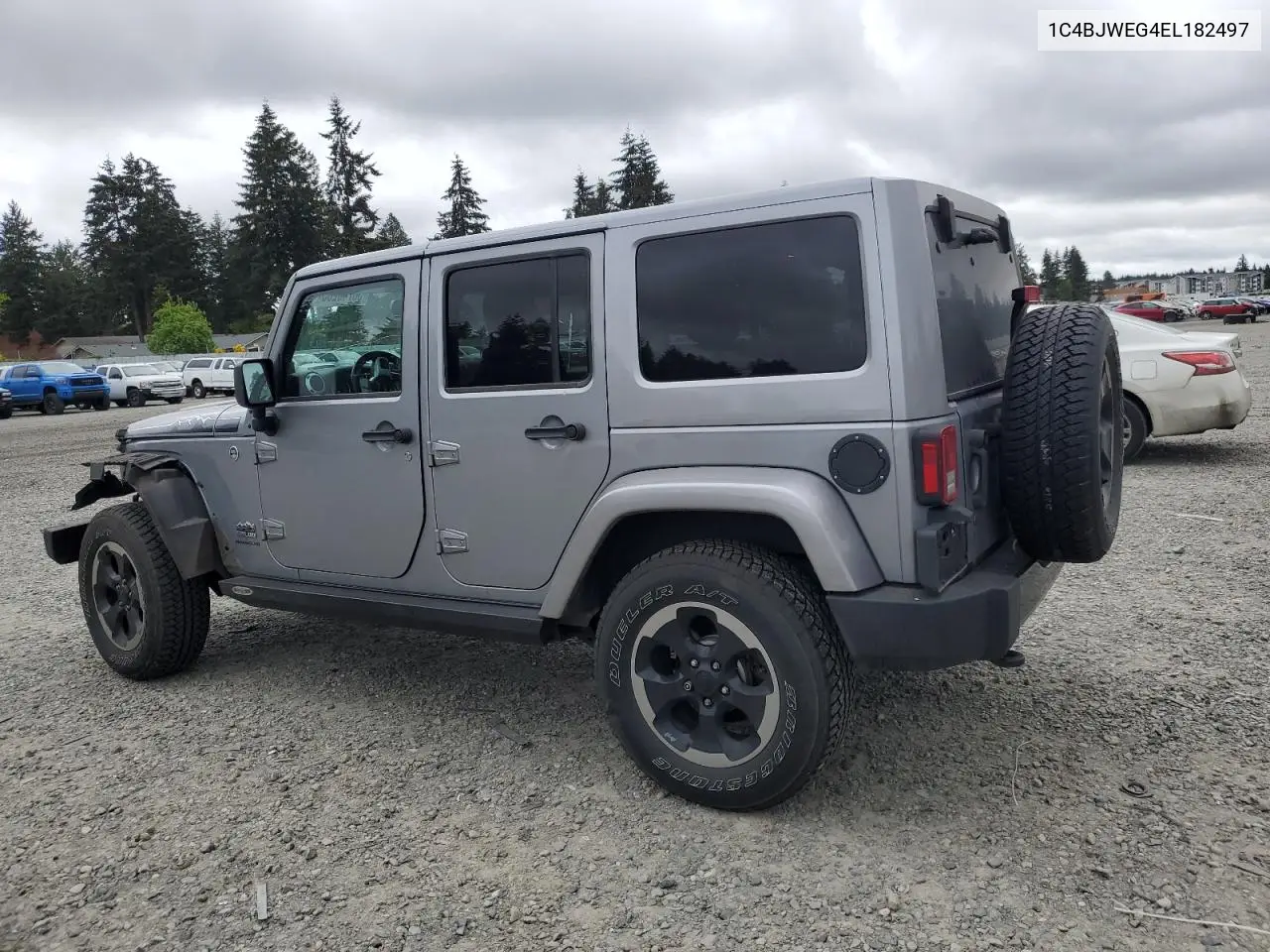2014 Jeep Wrangler Unlimited Sahara VIN: 1C4BJWEG4EL182497 Lot: 56746265