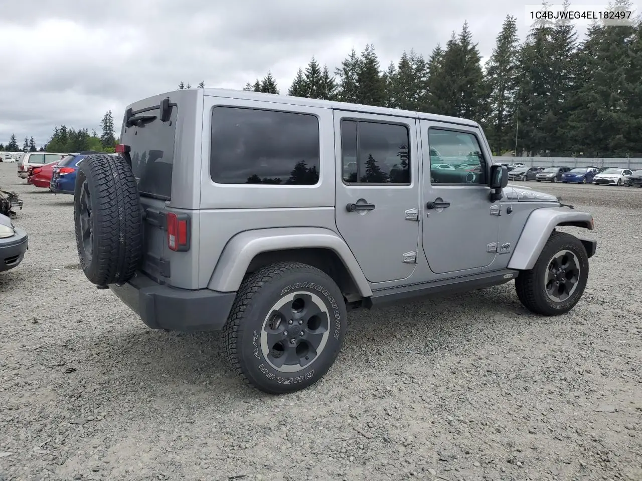 2014 Jeep Wrangler Unlimited Sahara VIN: 1C4BJWEG4EL182497 Lot: 56746265