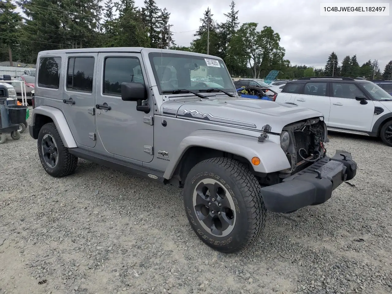 2014 Jeep Wrangler Unlimited Sahara VIN: 1C4BJWEG4EL182497 Lot: 56746265