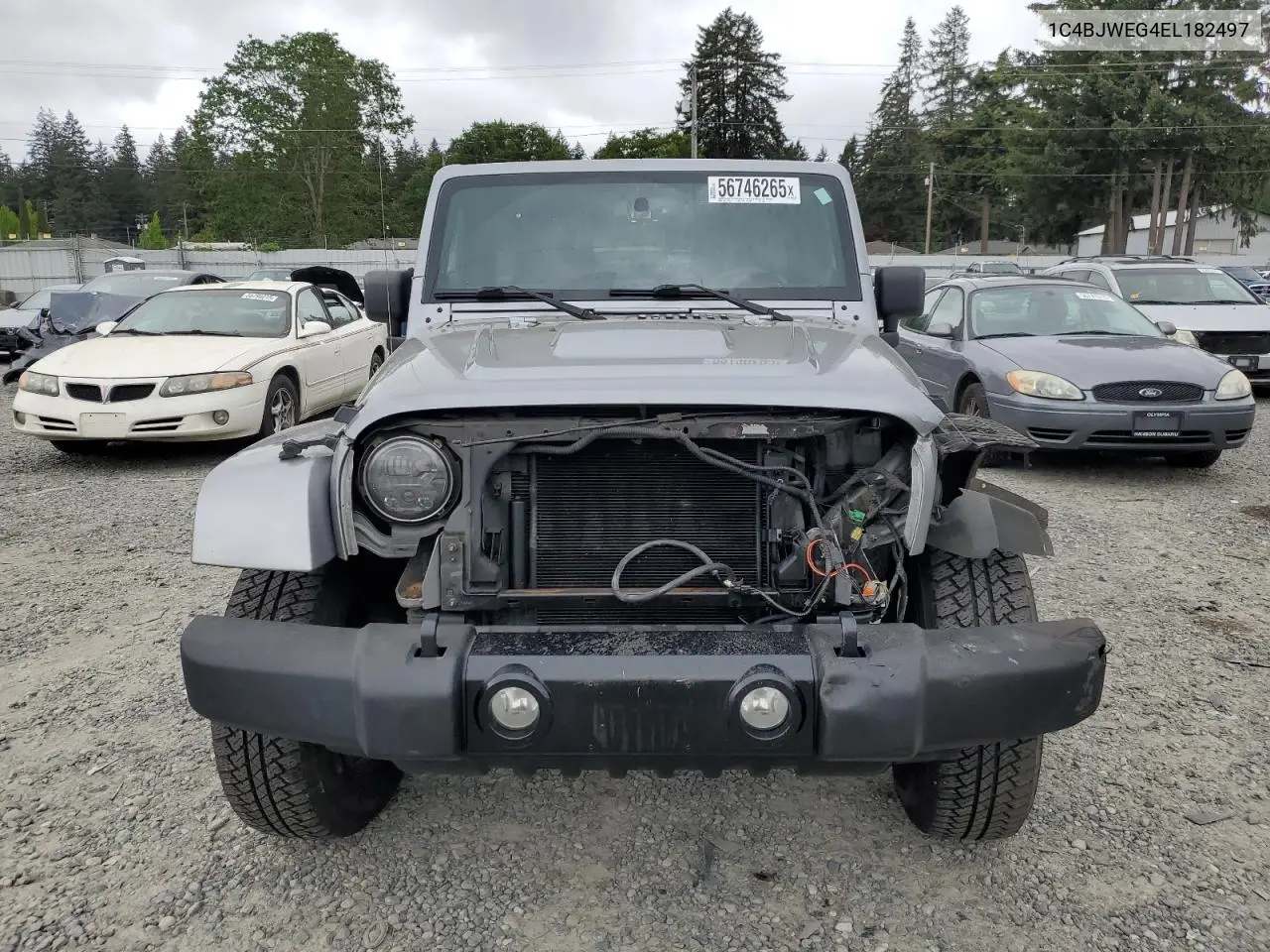 2014 Jeep Wrangler Unlimited Sahara VIN: 1C4BJWEG4EL182497 Lot: 56746265