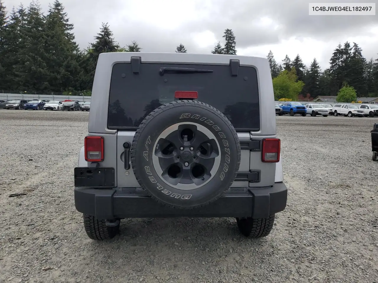 2014 Jeep Wrangler Unlimited Sahara VIN: 1C4BJWEG4EL182497 Lot: 56746265