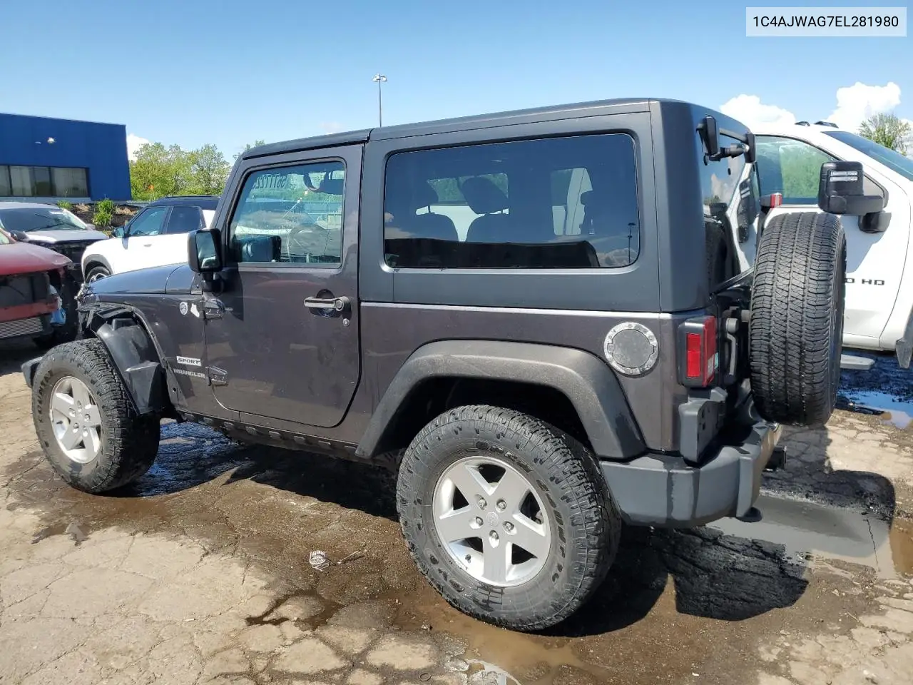 2014 Jeep Wrangler Sport VIN: 1C4AJWAG7EL281980 Lot: 56777225