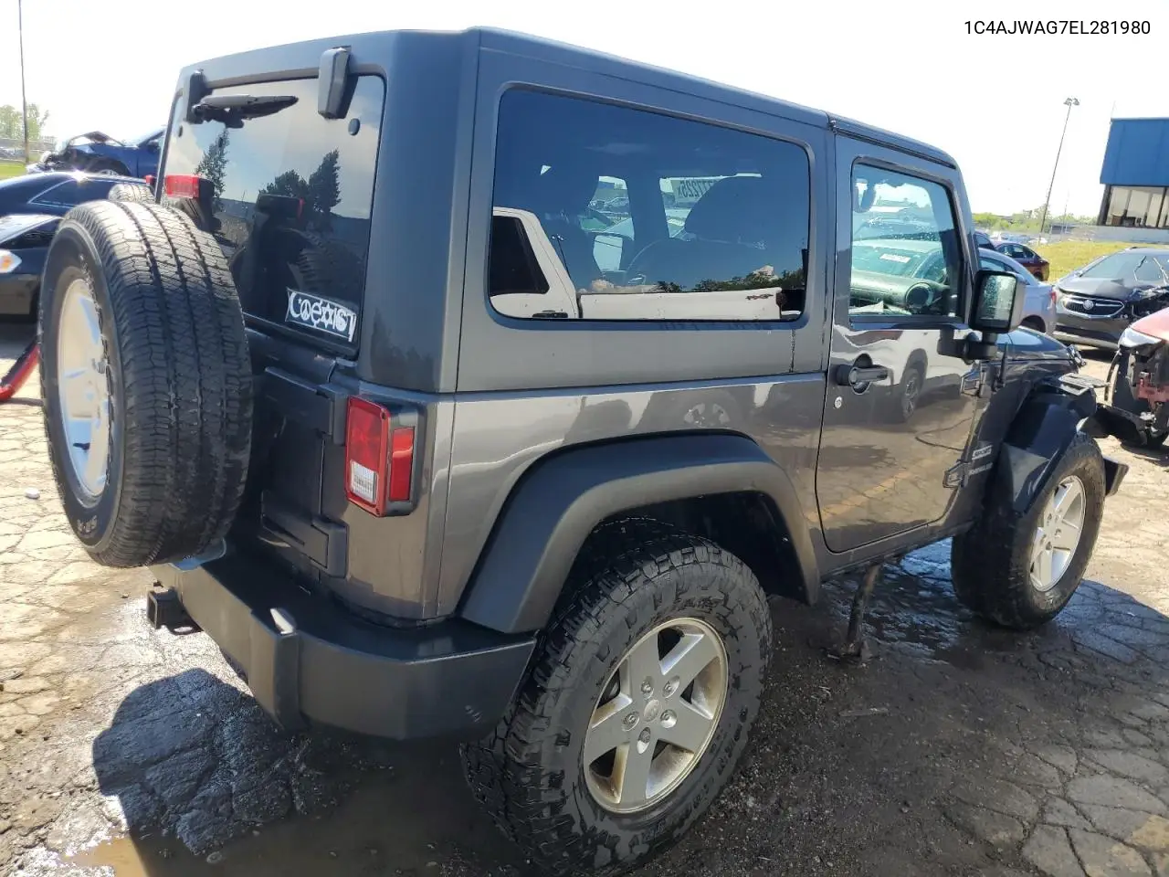 2014 Jeep Wrangler Sport VIN: 1C4AJWAG7EL281980 Lot: 56777225