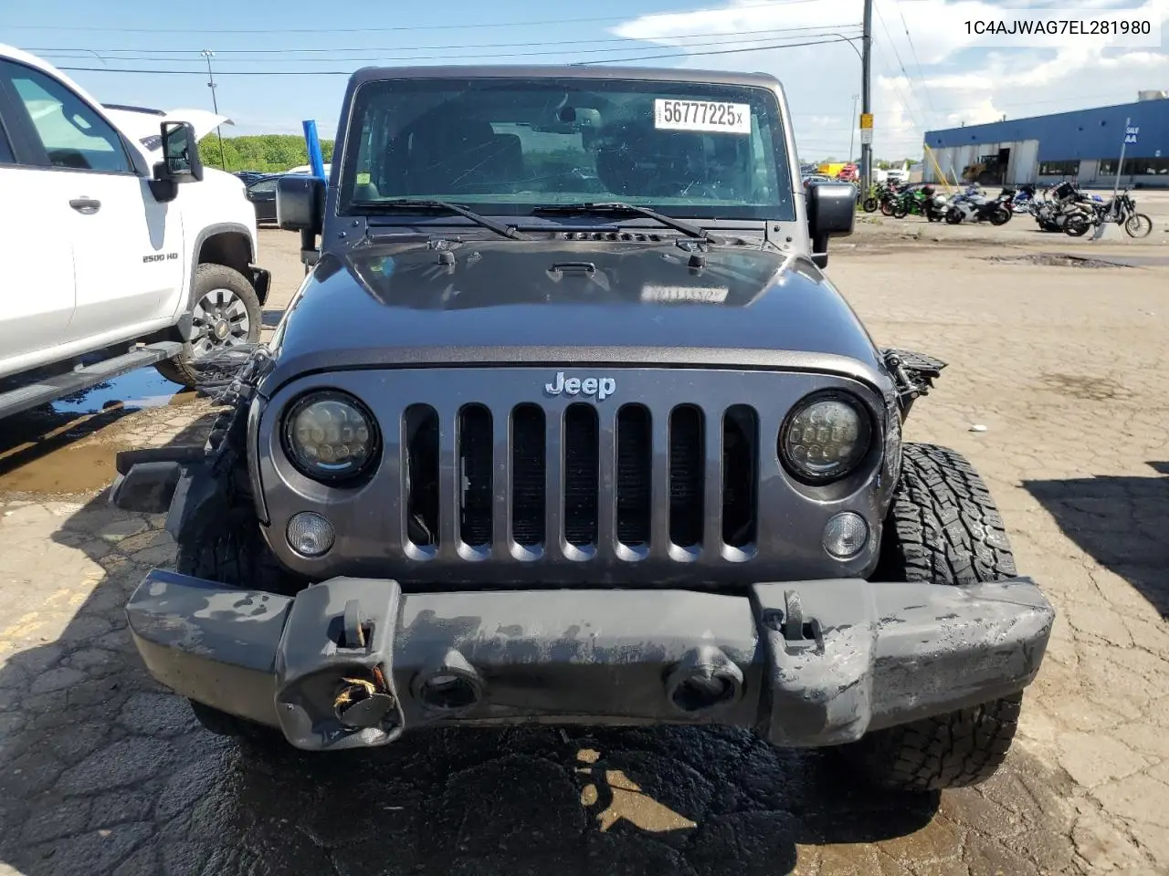 2014 Jeep Wrangler Sport VIN: 1C4AJWAG7EL281980 Lot: 56777225