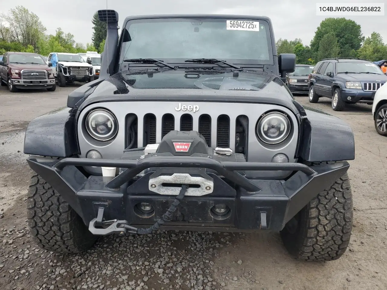 2014 Jeep Wrangler Unlimited Sport VIN: 1C4BJWDG6EL236822 Lot: 56942725