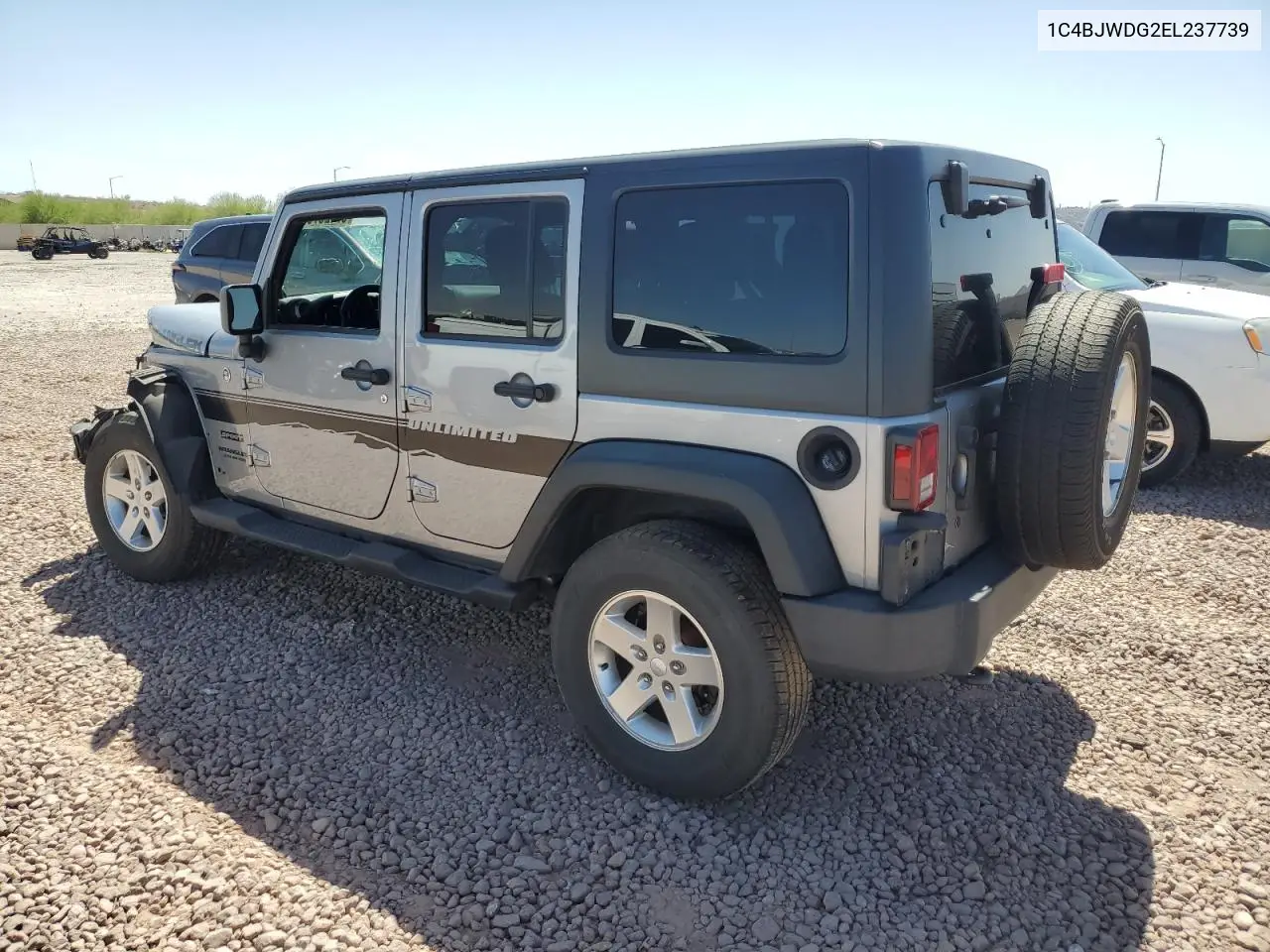 2014 Jeep Wrangler Unlimited Sport VIN: 1C4BJWDG2EL237739 Lot: 57125795