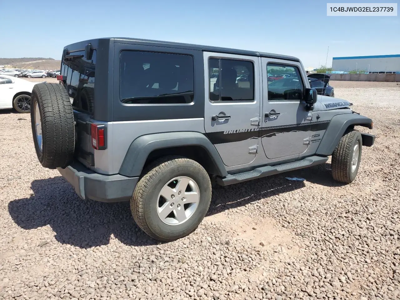 2014 Jeep Wrangler Unlimited Sport VIN: 1C4BJWDG2EL237739 Lot: 57125795