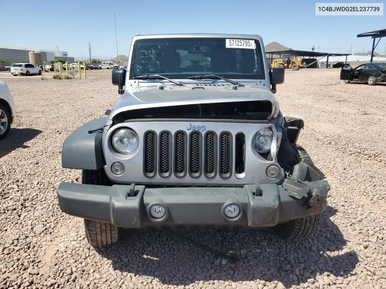 2014 Jeep Wrangler Unlimited Sport VIN: 1C4BJWDG2EL237739 Lot: 57125795