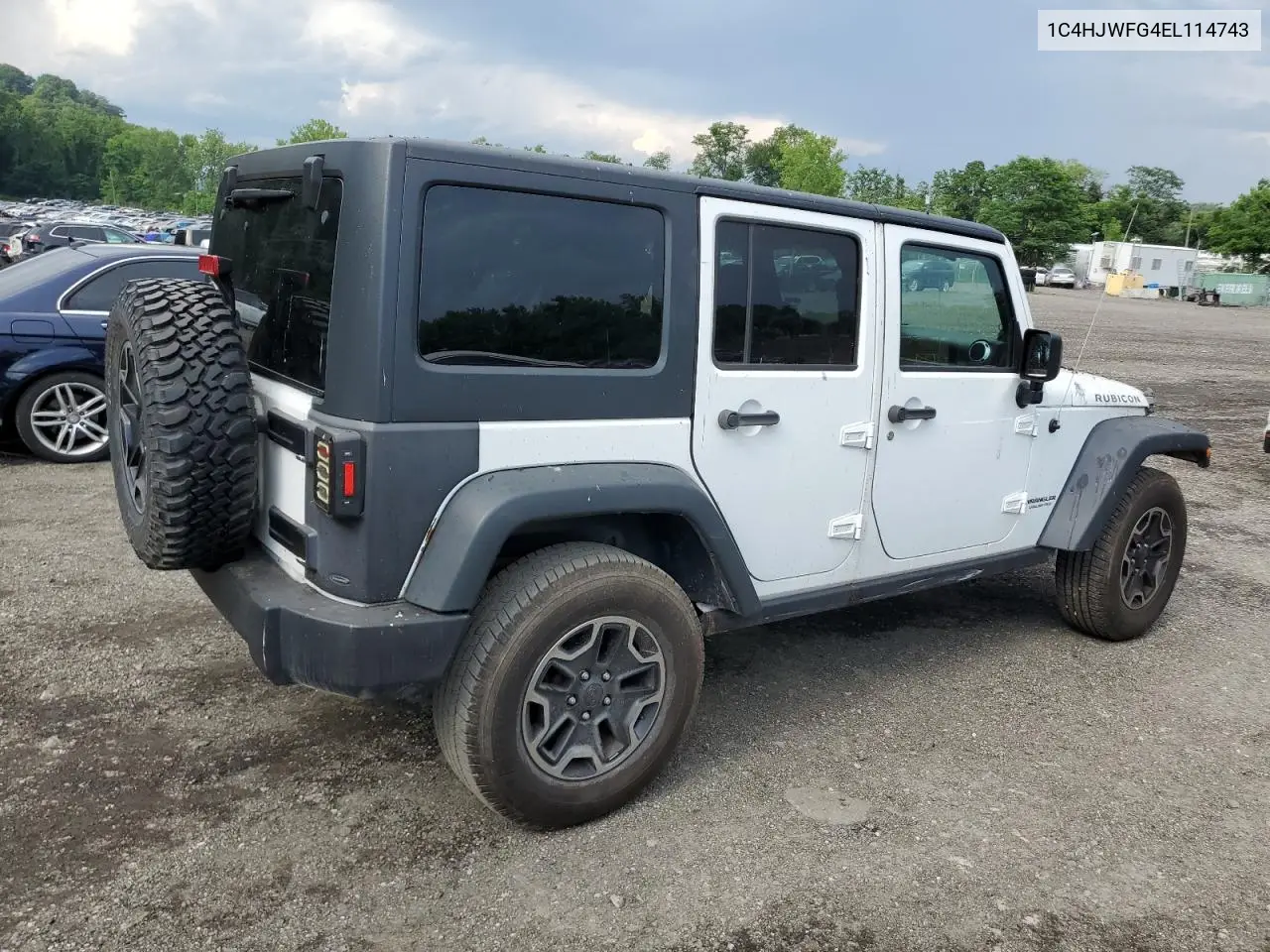 2014 Jeep Wrangler Unlimited Rubicon VIN: 1C4HJWFG4EL114743 Lot: 61397575