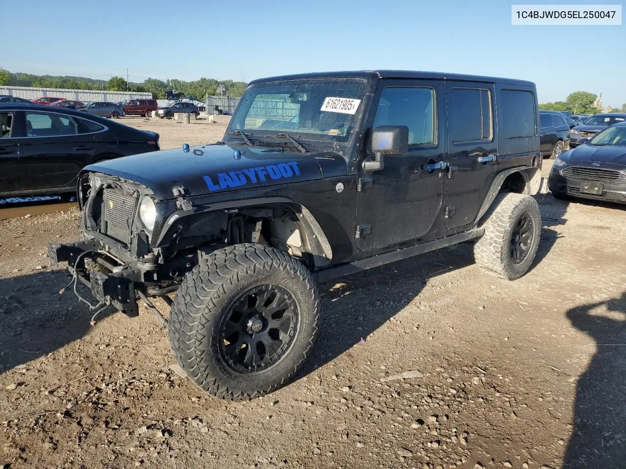 2014 Jeep Wrangler Unlimited Sport VIN: 1C4BJWDG5EL250047 Lot: 61621905