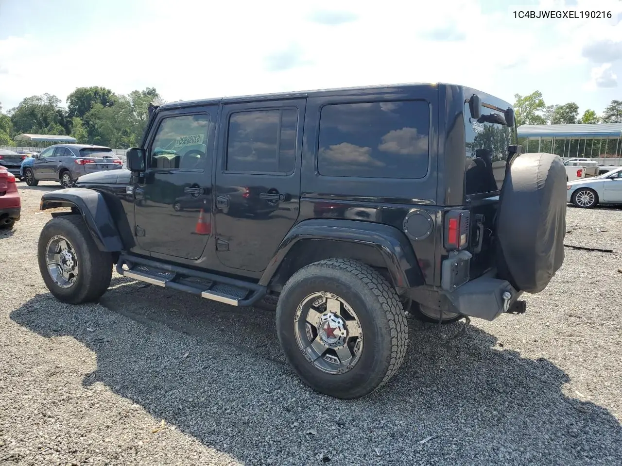 2014 Jeep Wrangler Unlimited Sahara VIN: 1C4BJWEGXEL190216 Lot: 62098935