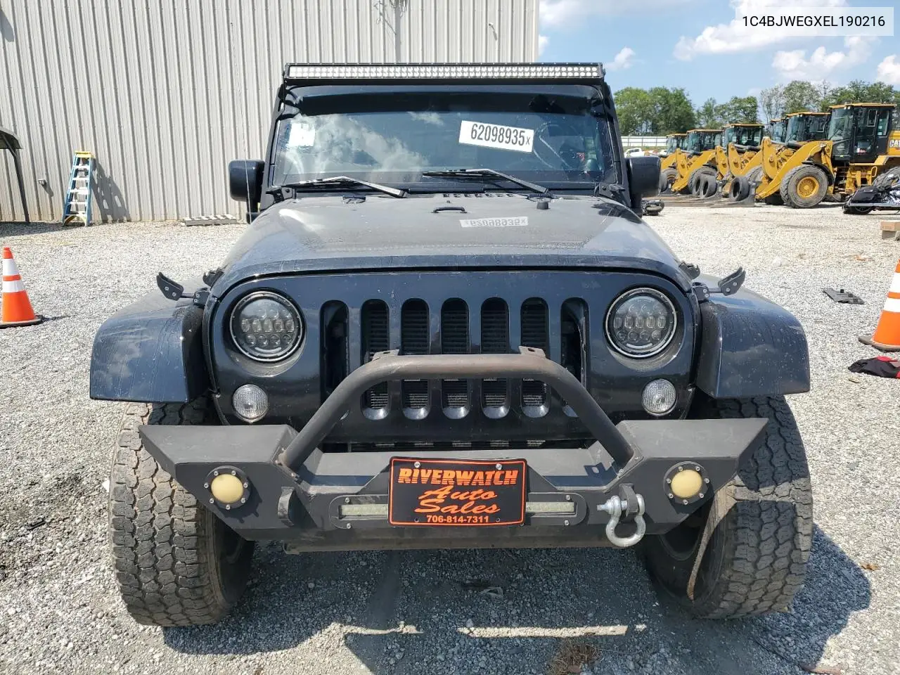 2014 Jeep Wrangler Unlimited Sahara VIN: 1C4BJWEGXEL190216 Lot: 62098935