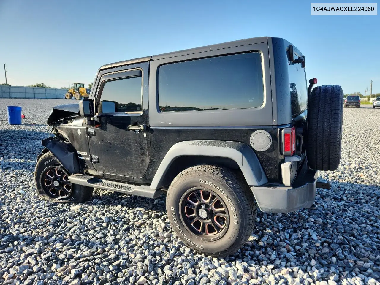 2014 Jeep Wrangler Sport VIN: 1C4AJWAGXEL224060 Lot: 62394955