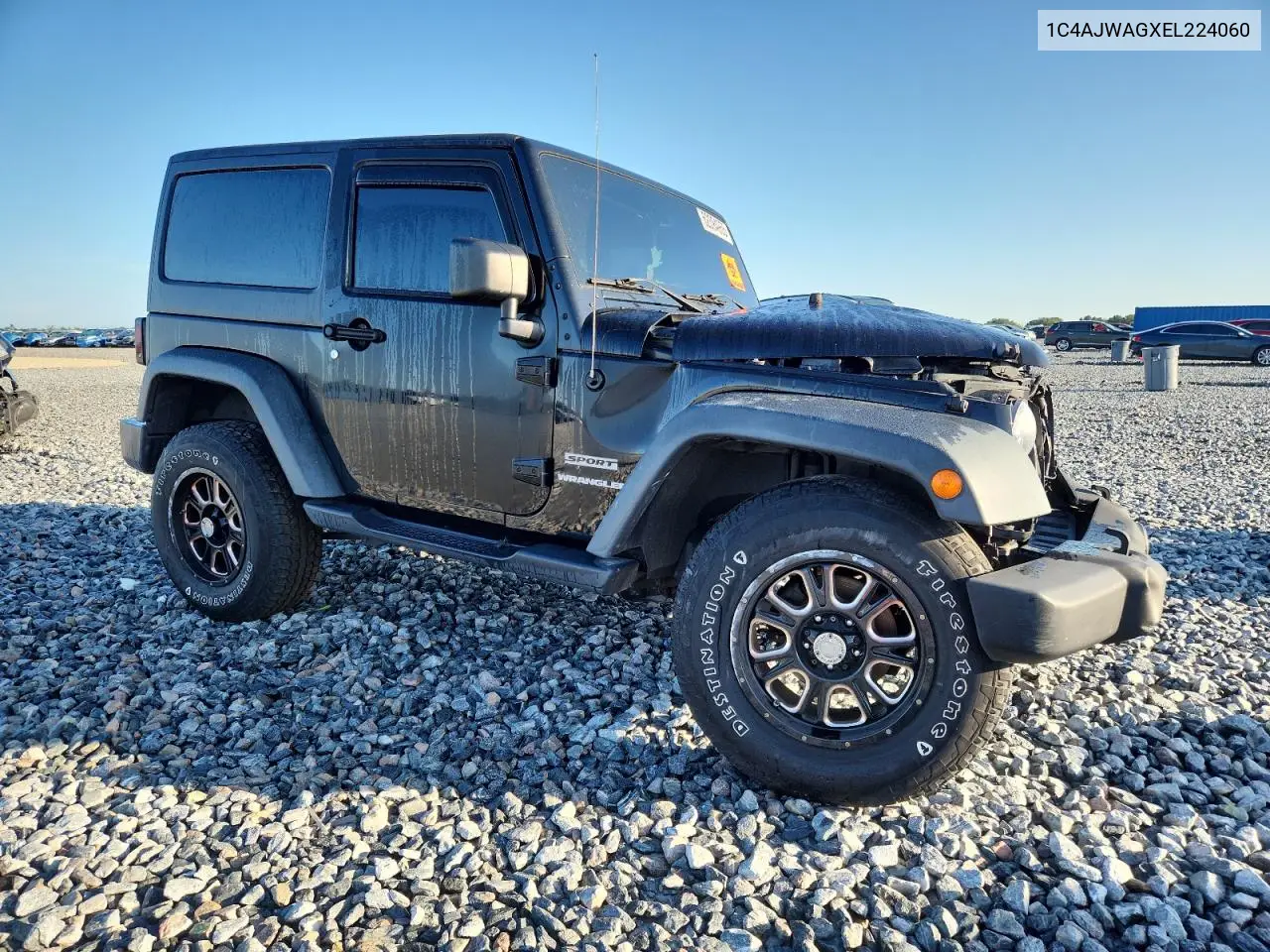 2014 Jeep Wrangler Sport VIN: 1C4AJWAGXEL224060 Lot: 62394955