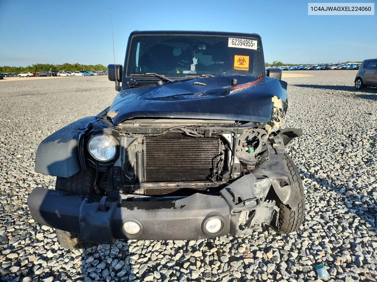 2014 Jeep Wrangler Sport VIN: 1C4AJWAGXEL224060 Lot: 62394955