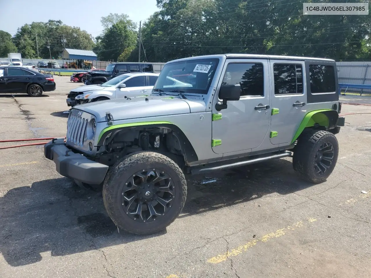 2014 Jeep Wrangler Unlimited Sport VIN: 1C4BJWDG6EL307985 Lot: 62703735