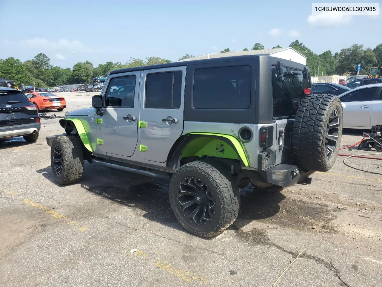 2014 Jeep Wrangler Unlimited Sport VIN: 1C4BJWDG6EL307985 Lot: 62703735