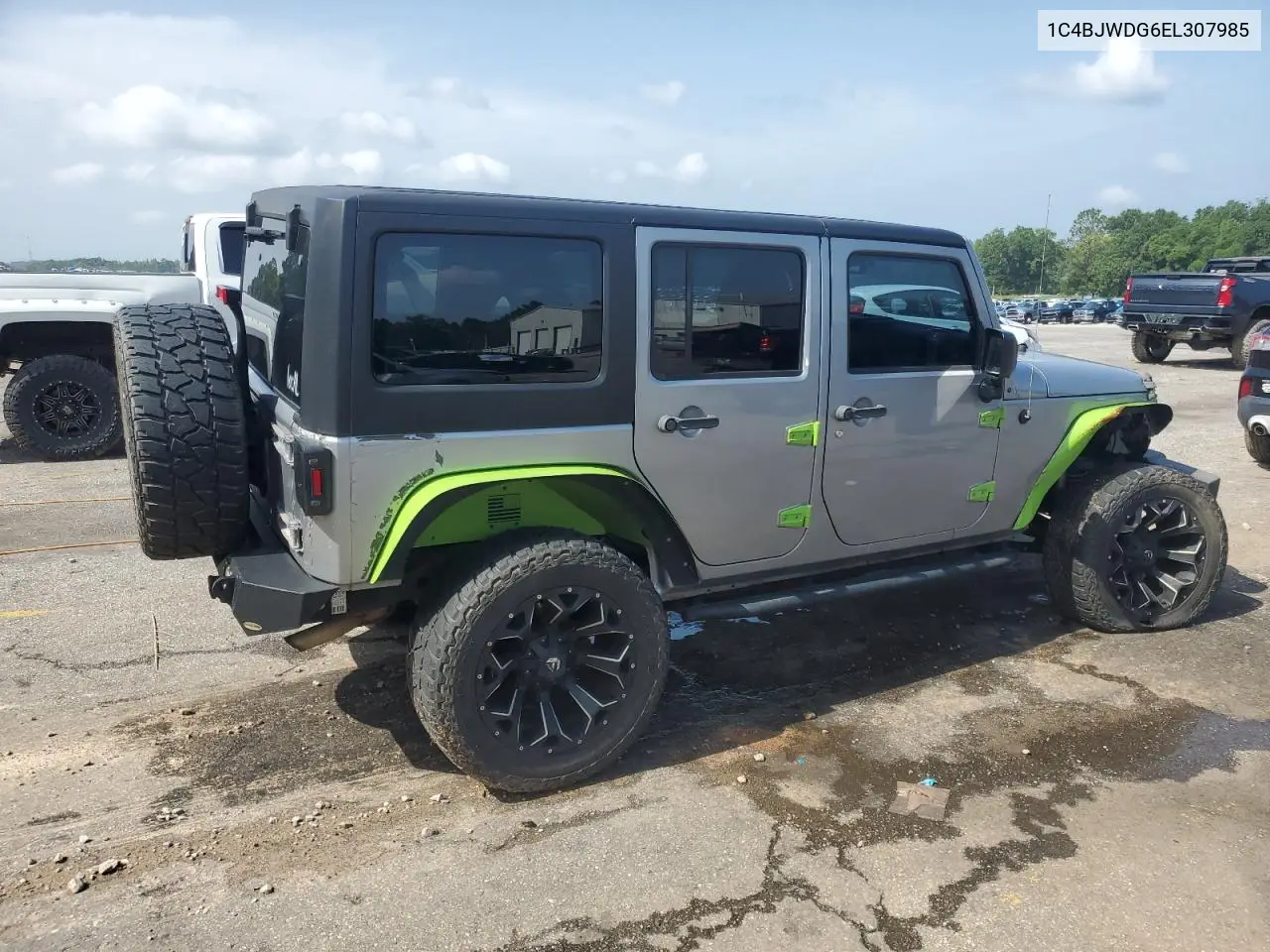 2014 Jeep Wrangler Unlimited Sport VIN: 1C4BJWDG6EL307985 Lot: 62703735